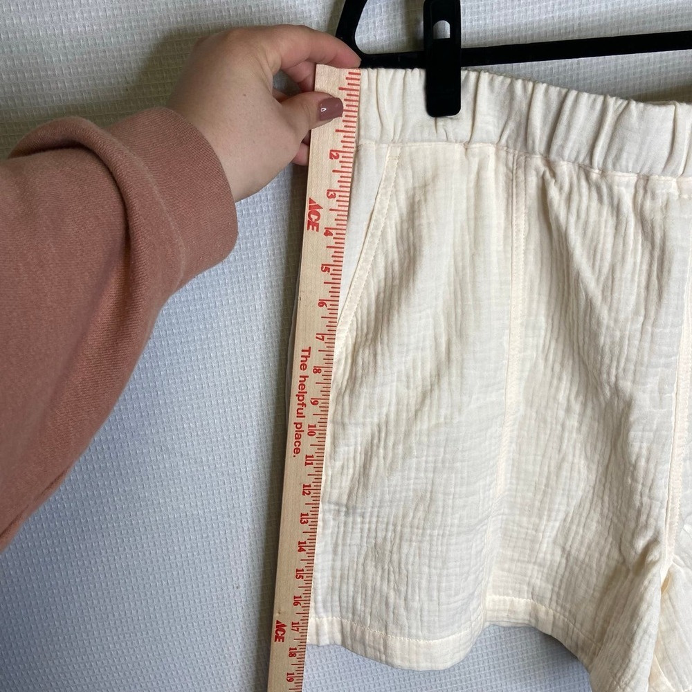 Madewell | Womans Cream Shorts XXL Cotton Pockets - Picture 5 of 9